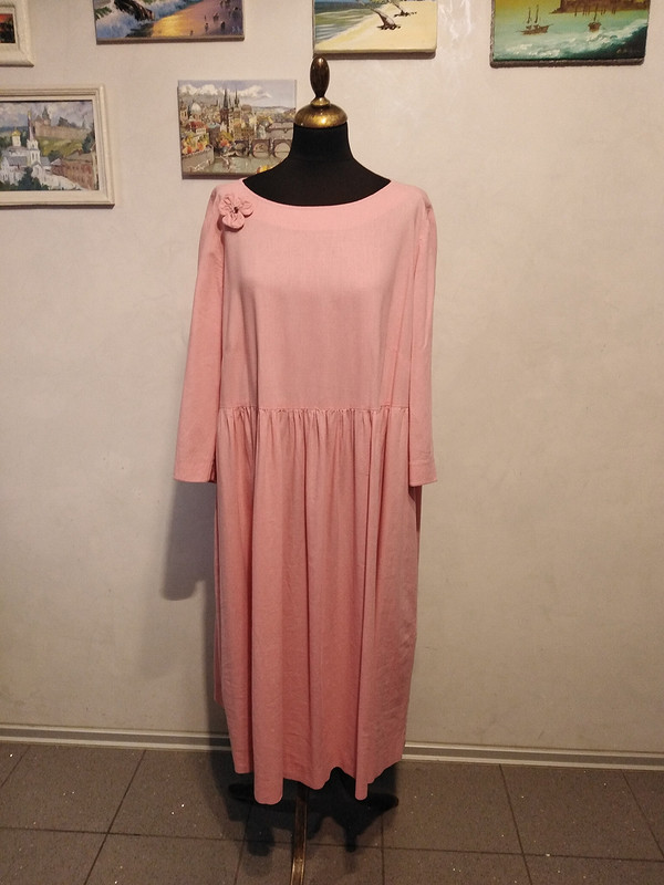 Платье персиковое от rusinova