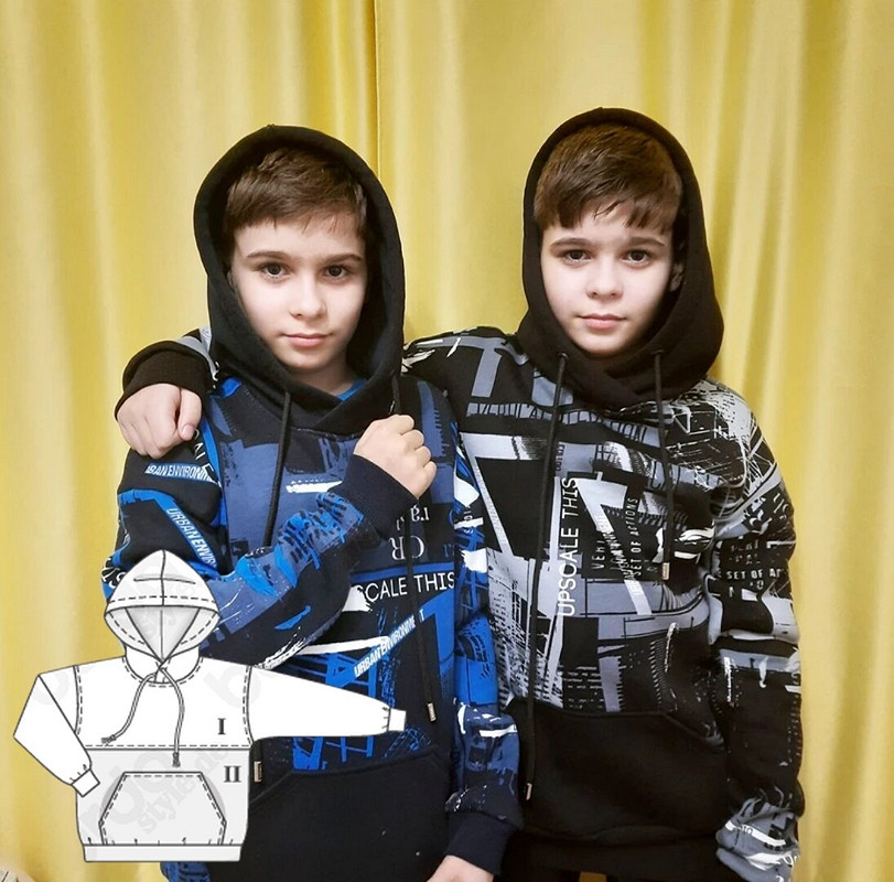 Худи для братьев-близнецов от Olga_Anfaylova