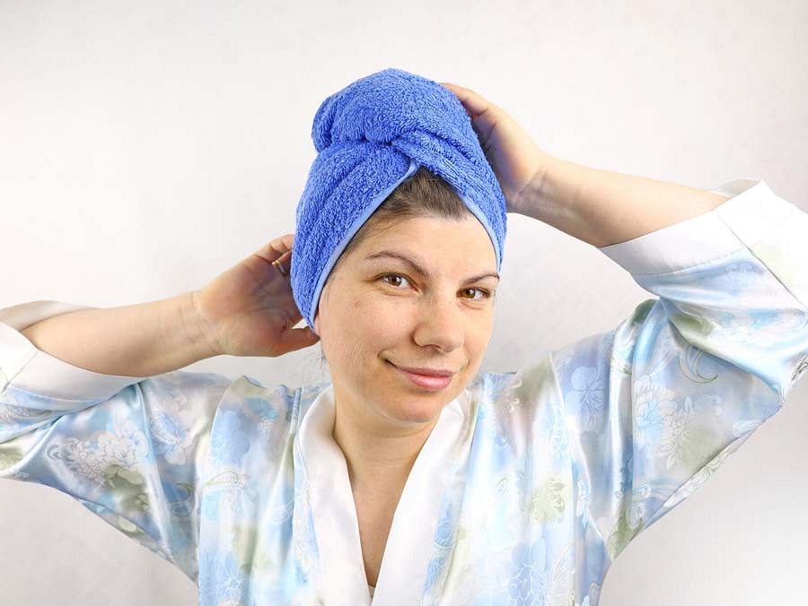 Чалма для сушки волос из полотенца своими руками | ПРИВЕТ СОВЕТ | Дзен
