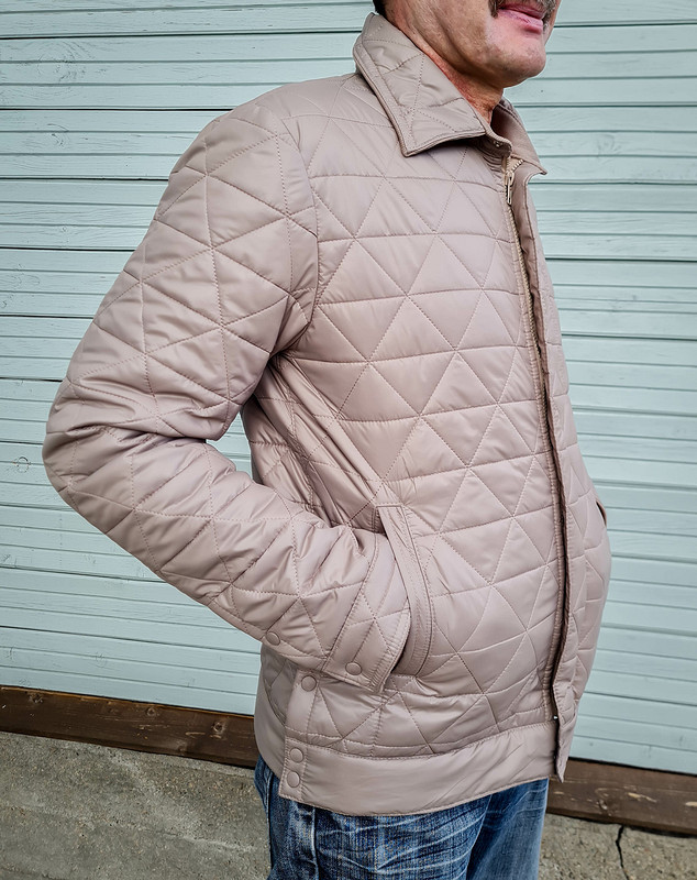 Мужская куртка-рубашка из двусторонней стёжки + МК от Елена  arvovna