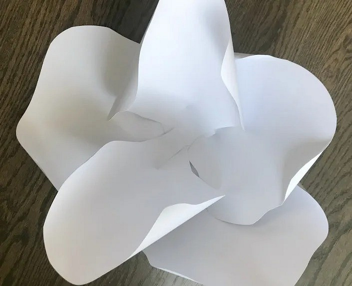 550 идей, как сделать белый цветок из бумаги своими руками