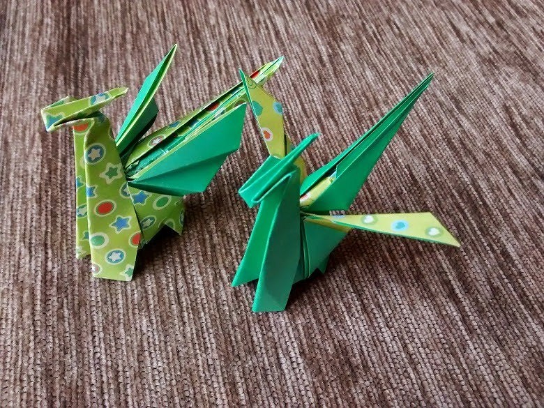 Дракон из бумаги: схемы и шаблоны | Китайский стиль, Оригами, Бумага