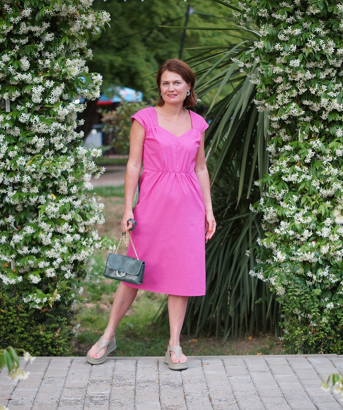 Платье-сарафан «Розовый фламинго» от olgapoluektova_style