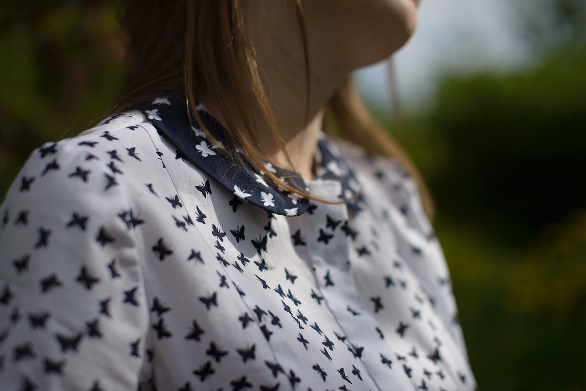 Летняя блузочка с бабочками от AnnaBu