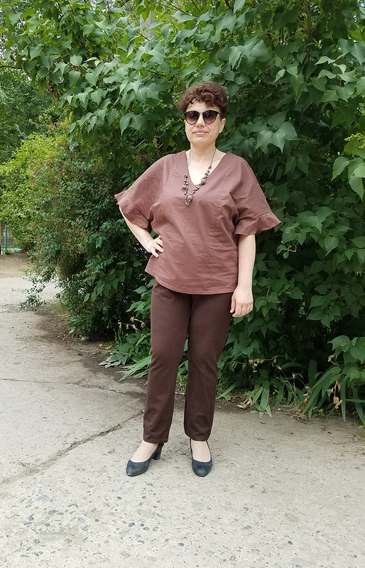 Блуза из ситца с воланами от LarisaLevinskaya