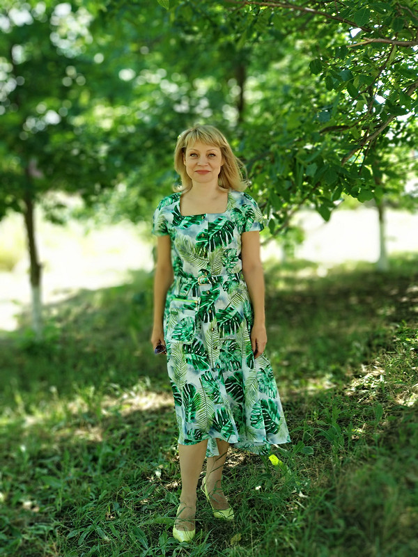 Платье «Листья монстеры» от gri331