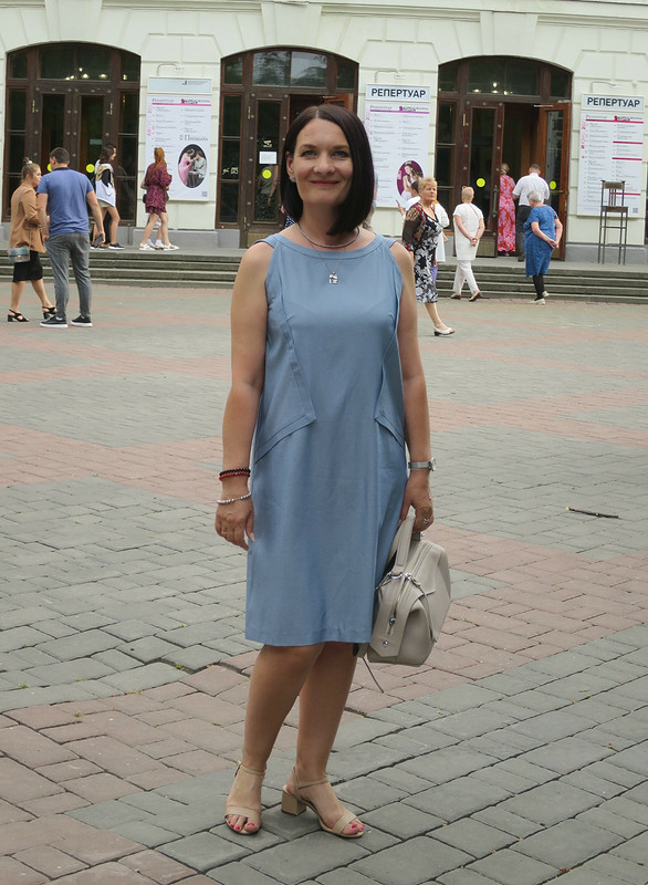 Платье с декоративными планками (остаточное) от Татьяна Яковенко