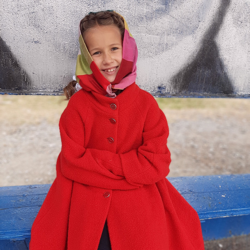 Красное прекрасное пальто от Gellena