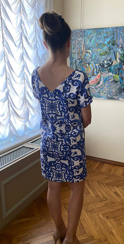 Платье «Синие узоры» от Натали 