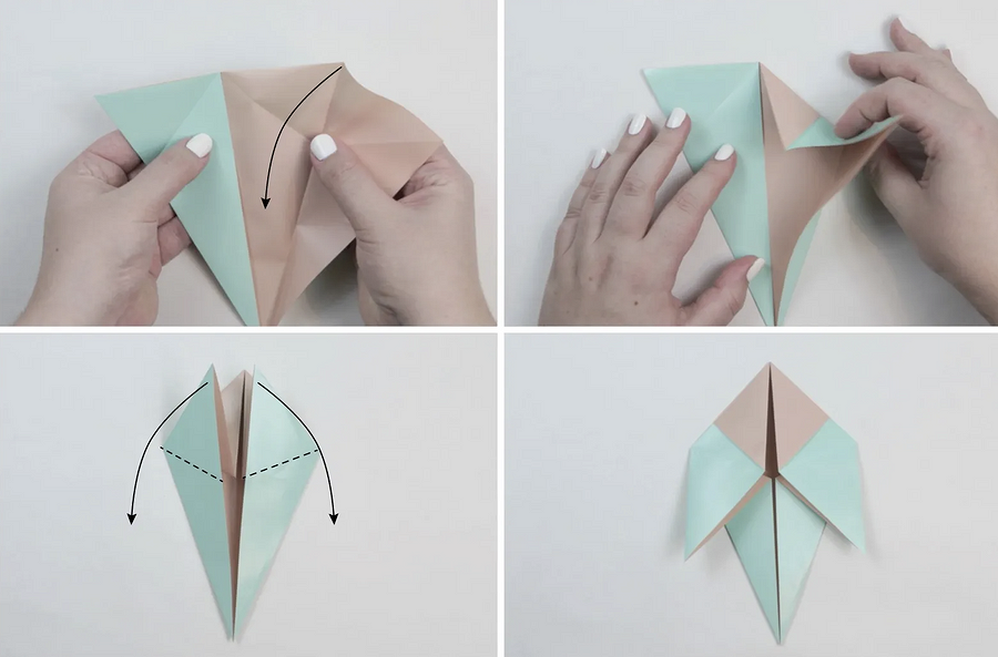 Ютуб видео: Голубь из бумаги, оригами птица (origami bird)