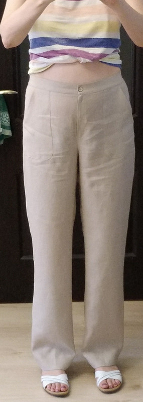 Льняные брюки с накладными карманами от AnetaVladimirskaya
