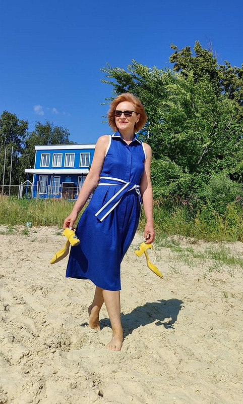 Платье в морском стиле от Kopylovasvetik