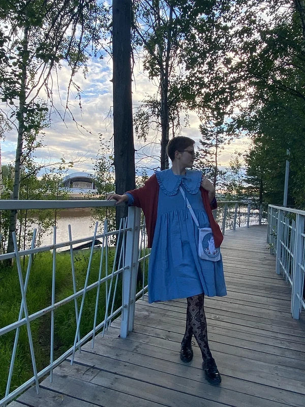 Льняное платье в рустикальном стиле от Beloyaro4ka