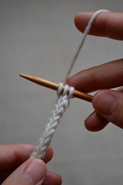 Вязание мочалки с вытянутыми петлями