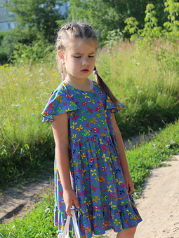 Платье из штапеля для дочки