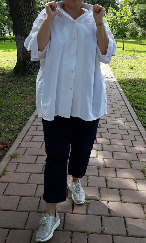 Блуза рубашечного кроя из крапивы от Татьяна  Михайлова 