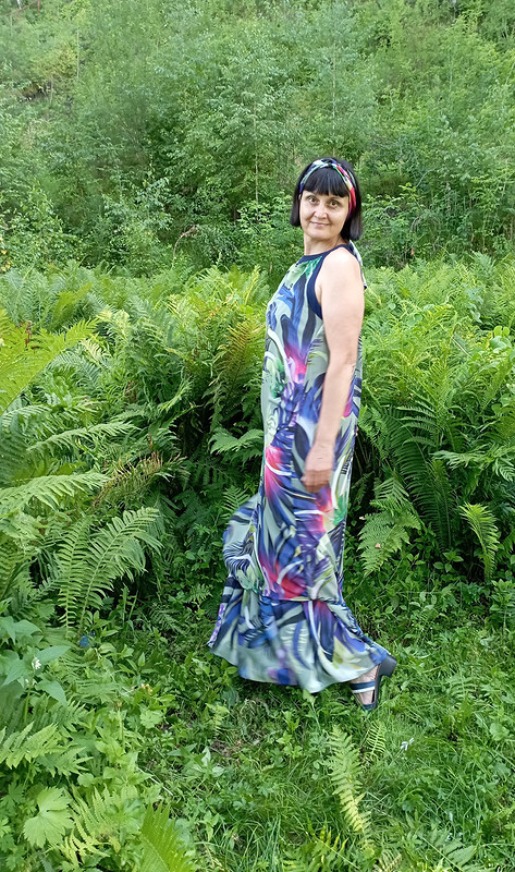 Платье из французского шифона «Тропикана» от Ольга Найкова