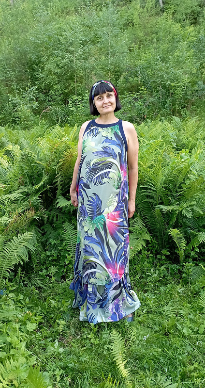 Платье из французского шифона «Тропикана» от Ольга Найкова