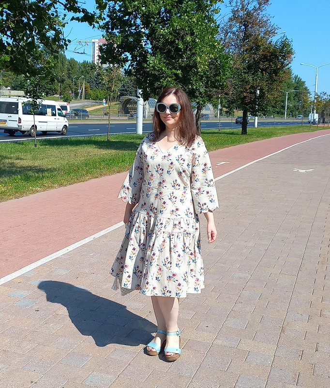 Платье с «фигурными» рукавами от y__neskladovae 