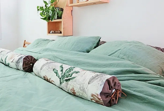 Подушка-чехол для одеяла или пледа: мастер-класс