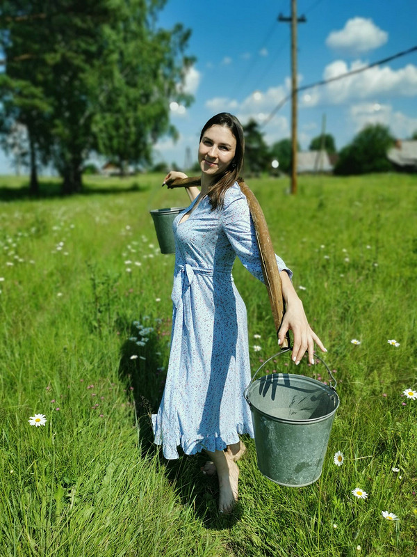 Платье летнее с запахом от Алена Шишигина