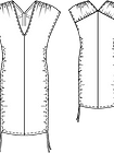 Платье облегающего силуэта с кулисками в боковых швах