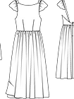 Платье с двойной юбкой