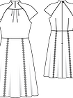 Платье с цельнокроеными рукавами
