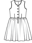 Платье с фартуком