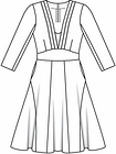 Платье с прилегающим лифом