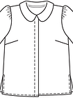Блузка с отложным воротничком