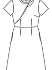 Платье с юбкой А-силуэта