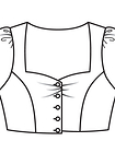 Блузка в баварском стиле