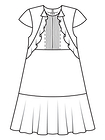 Платье расклешенного силуэта