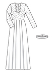 Свадебное платье с корсажным лифом