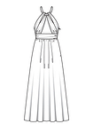 Платье с бретелью-петлей