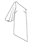 Платье асимметричного кроя