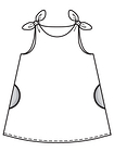Платье-сарафан расклешенного силуэта