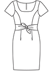 Короткое платье-футляр