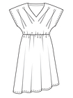 Платье с юбкой асимметричного кроя