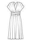 Платье-трансформер с длинными завязками