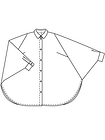 Блузка с рукавами «летучая мышь»