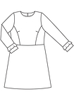 Платье с прилегающим лифом