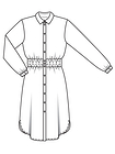 Платье-рубашка с втачным поясом