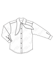 Рубашка с завязывающимся воротником
