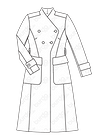 Пальто приталенного силуэта