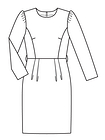 Платье-футляр с поясом