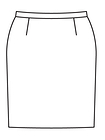 Классическая юбка-карандаш