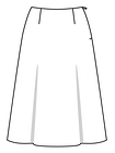 Шёлковая юбка А-силуэта
