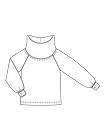 Пуловер с широким воротником